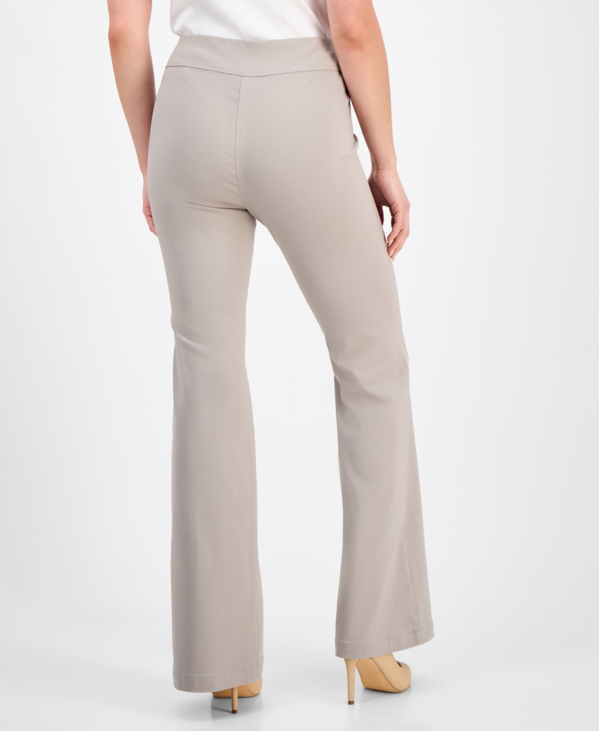 Inc International Concepts Petite High-rise Flare Pants, Exclusively At Macy's In Summer Straw