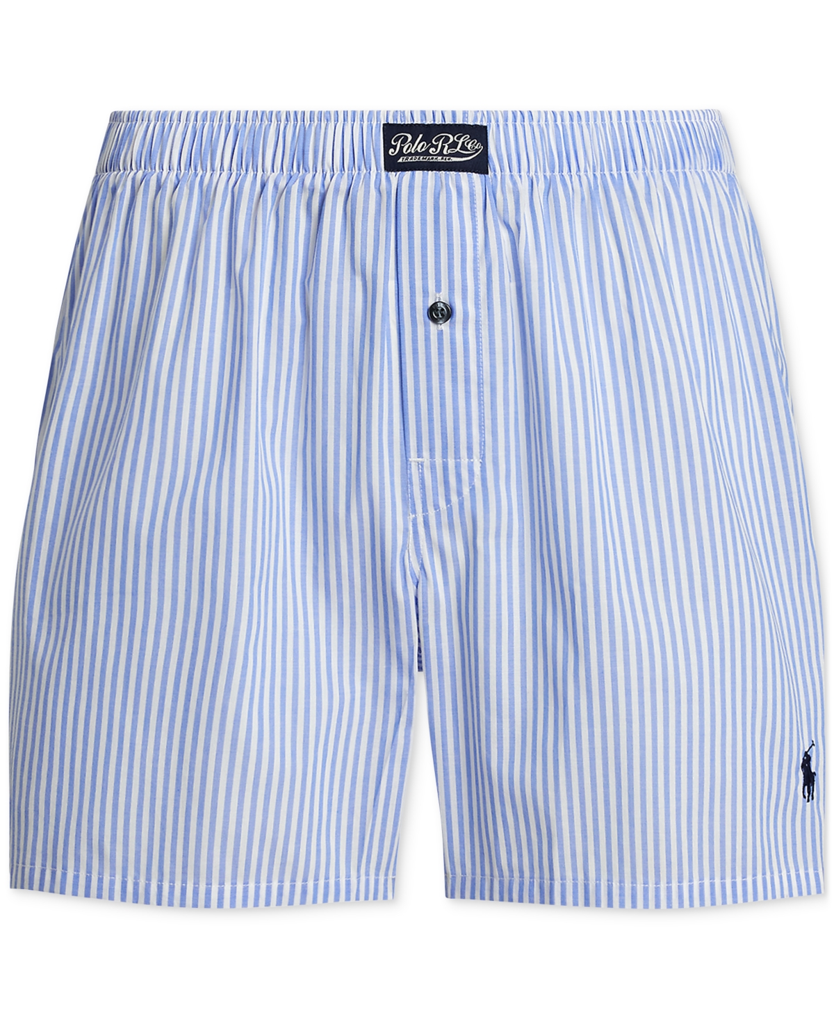 Polo Ralph Lauren Men's Woven Boxer Shorts In Blue Flower Tick Stripe
