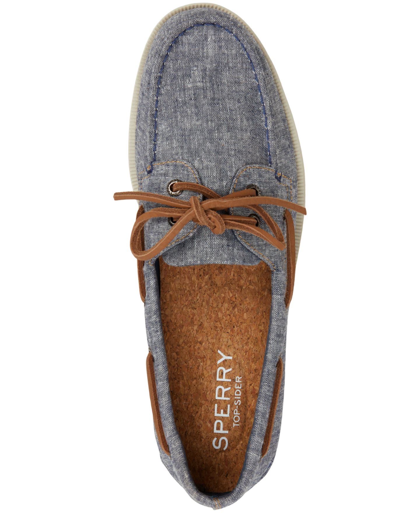 Мужские туфли Sperry A/O 2-Eye Lite Boat, цвет: Тёмно-синий — фото 4