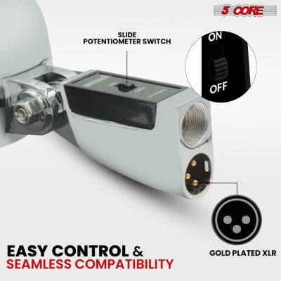 Vintage Microphone Classic Dynamic Professional XLR Studio Retro Style Mic BLACK