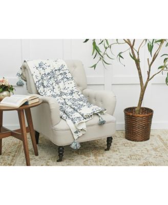 Esha Damask Pattern Super Soft Cozy Throw Blanket