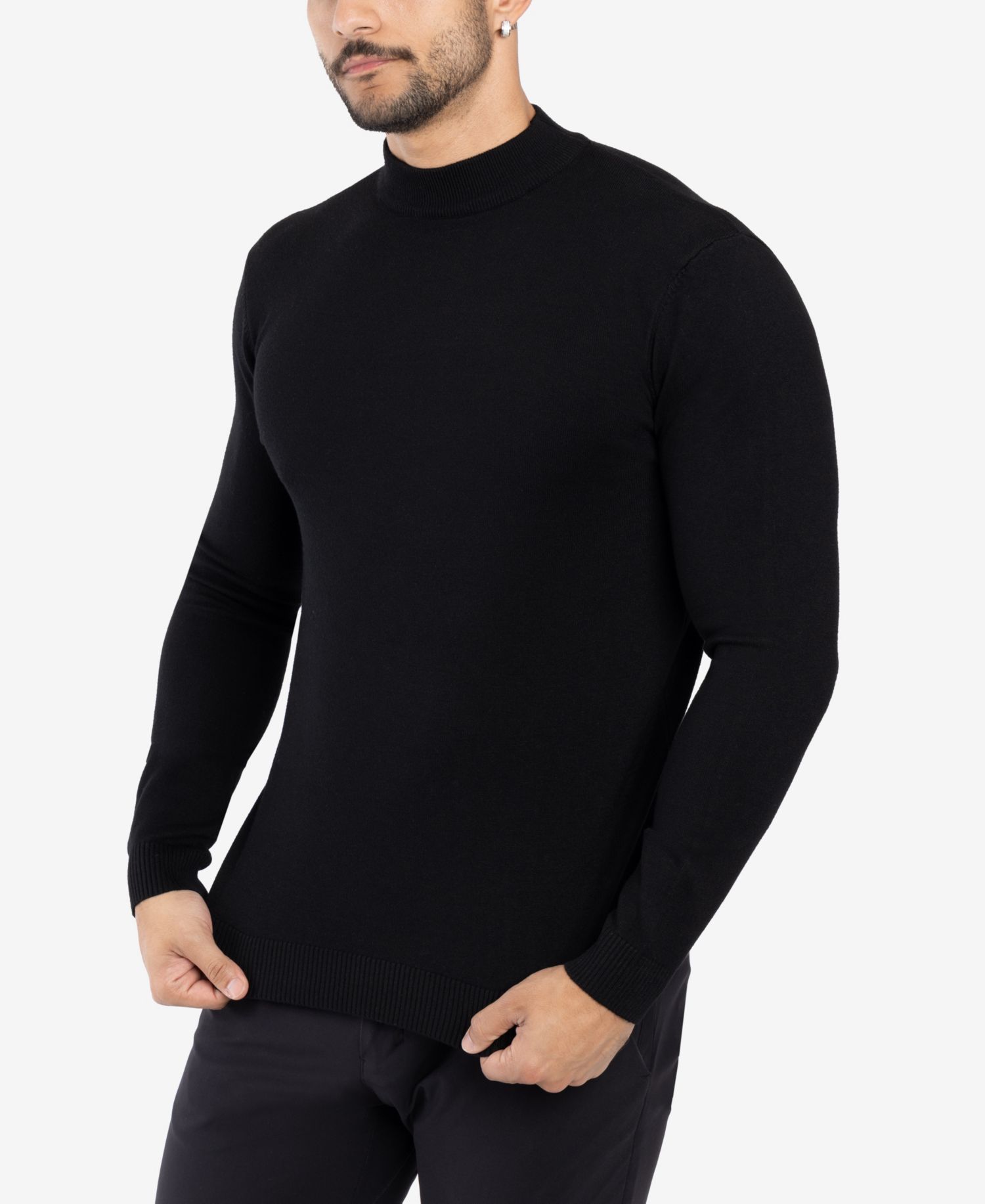 Big & Tall Mock Neck Sweater