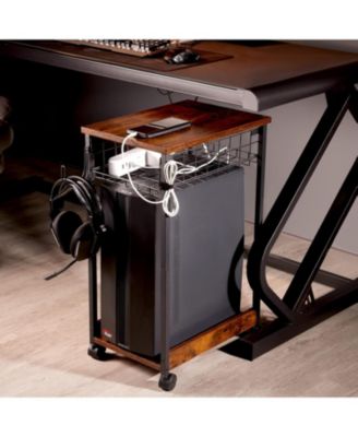 Computer Tower with Drawers for Efficient Storage and Organized Workspace