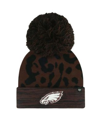 '47 Brand - Women's Brown Philadelphia Eagles Cacao Cuffed Knit Hat with Pom
