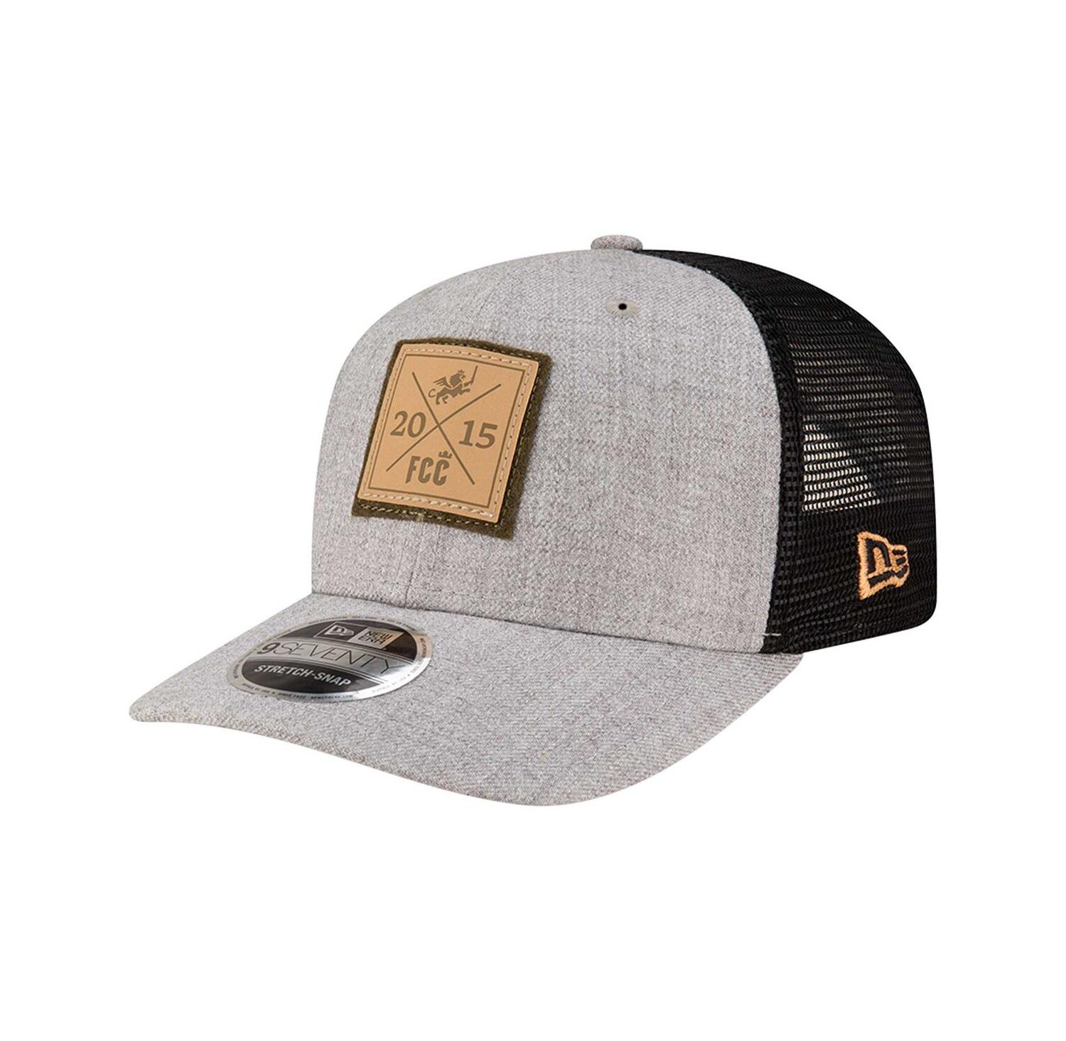 Men's Heather Gray FC Cincinnati 9SEVENTY COOLERA Stretch-Snap Adjustable Hat