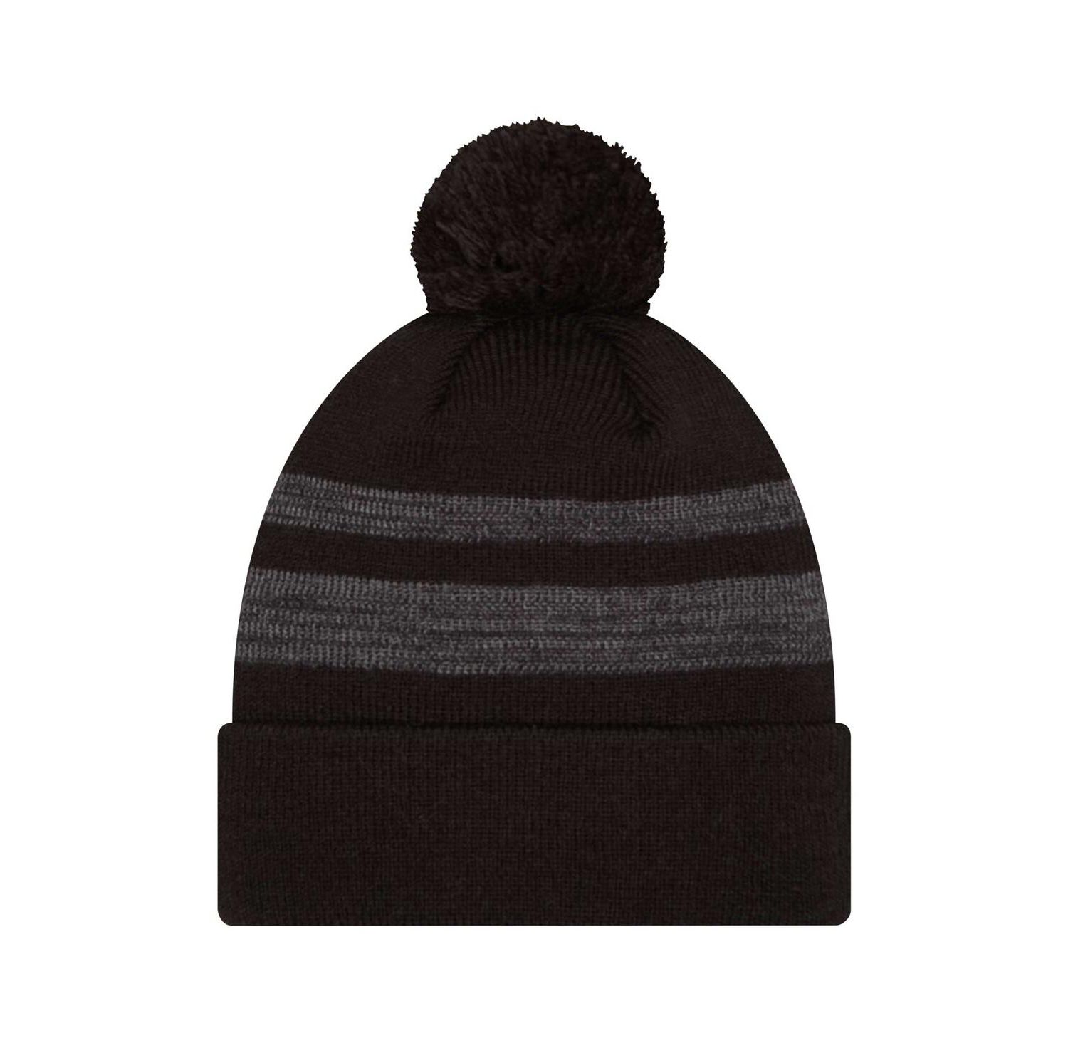Men's Black New York Jets Dispatch Cuffed Knit Hat with Pom
