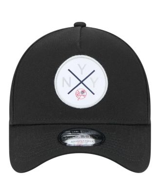 Men's Black New York Yankees 9FORTY A-Frame Adjustable Hat