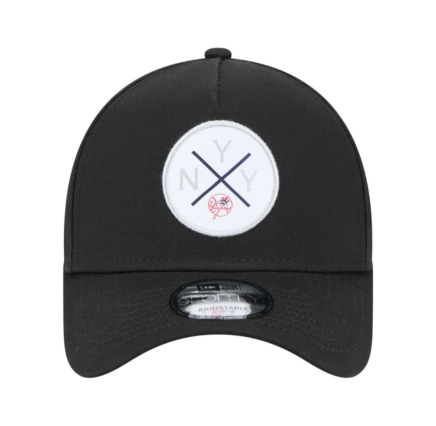 Men's Black New York Yankees 9FORTY A-Frame Adjustable Hat