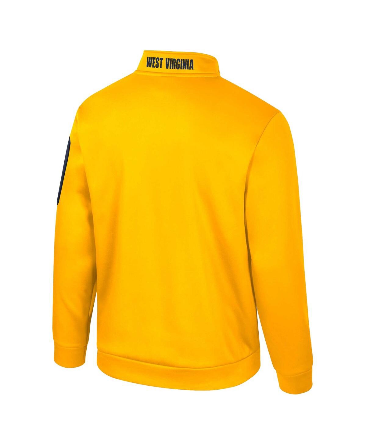 Colosseum Men's Gold West Virginia Mountaineers Mainframe Quarter-zip Fleece Jacket In Gold