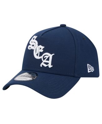 Men's College Navy Seattle Seahawks Mystic 9FORTY A-Frame Adjustable Hat