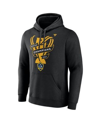 Men's Black Los Angeles Galaxy 2024 MLS Cup Champions Locker Room Pullover Hoodie