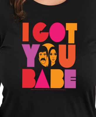 Plus Size I Got You Babe Graphic Pullover T-shirt