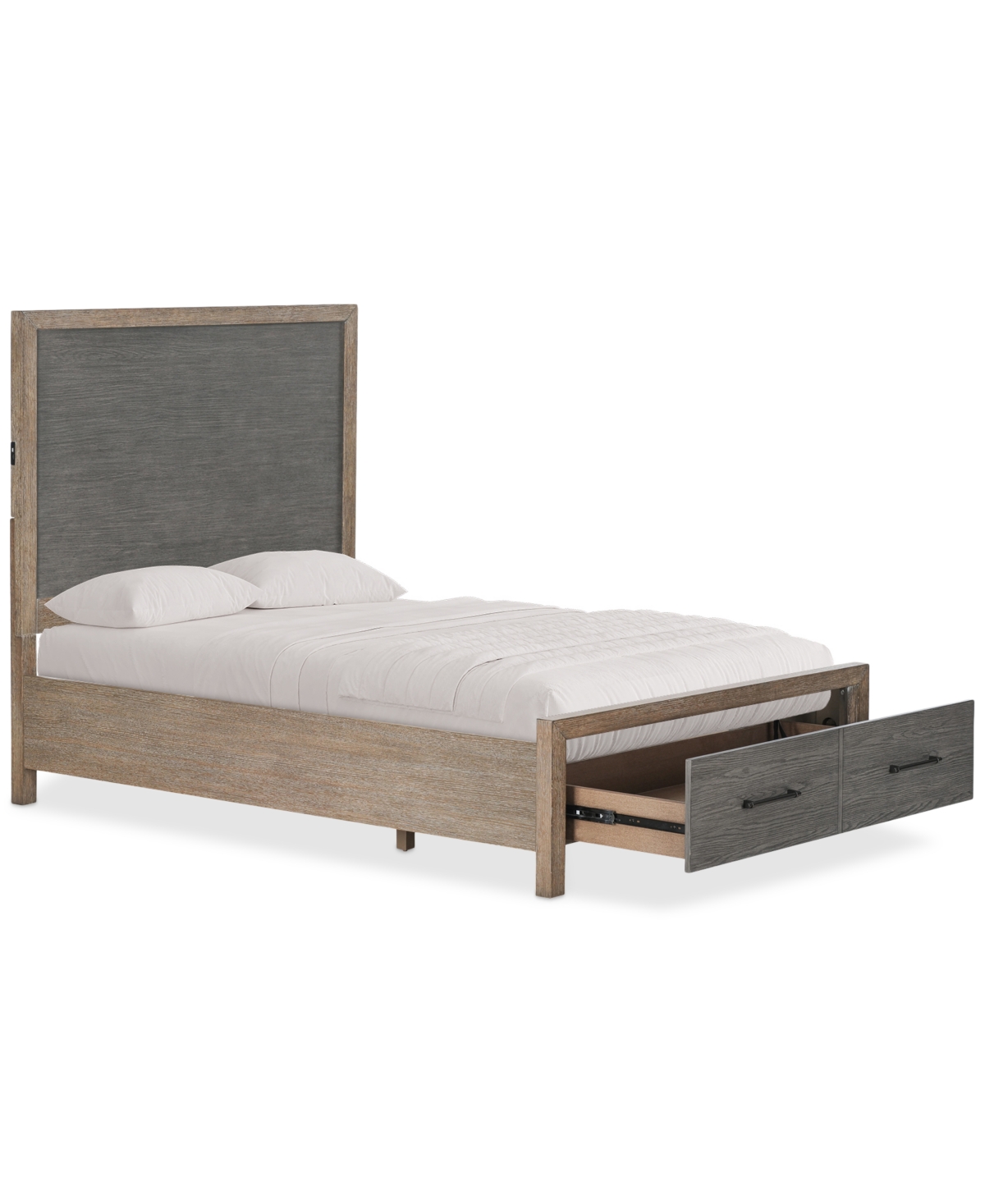 Macy's Portmore Full Panel Storage Bed (with Soft Close Drawers), Created For  In No Color