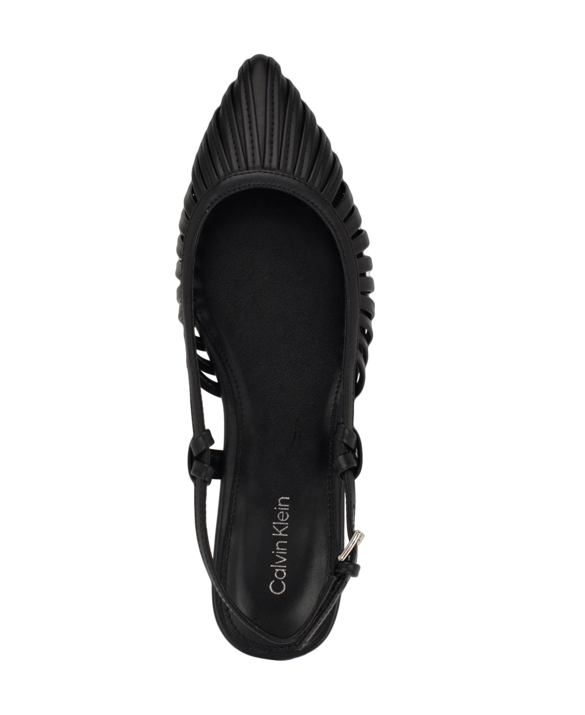Calvin Klein Movella Slingback Kitten Heel Pump In Black