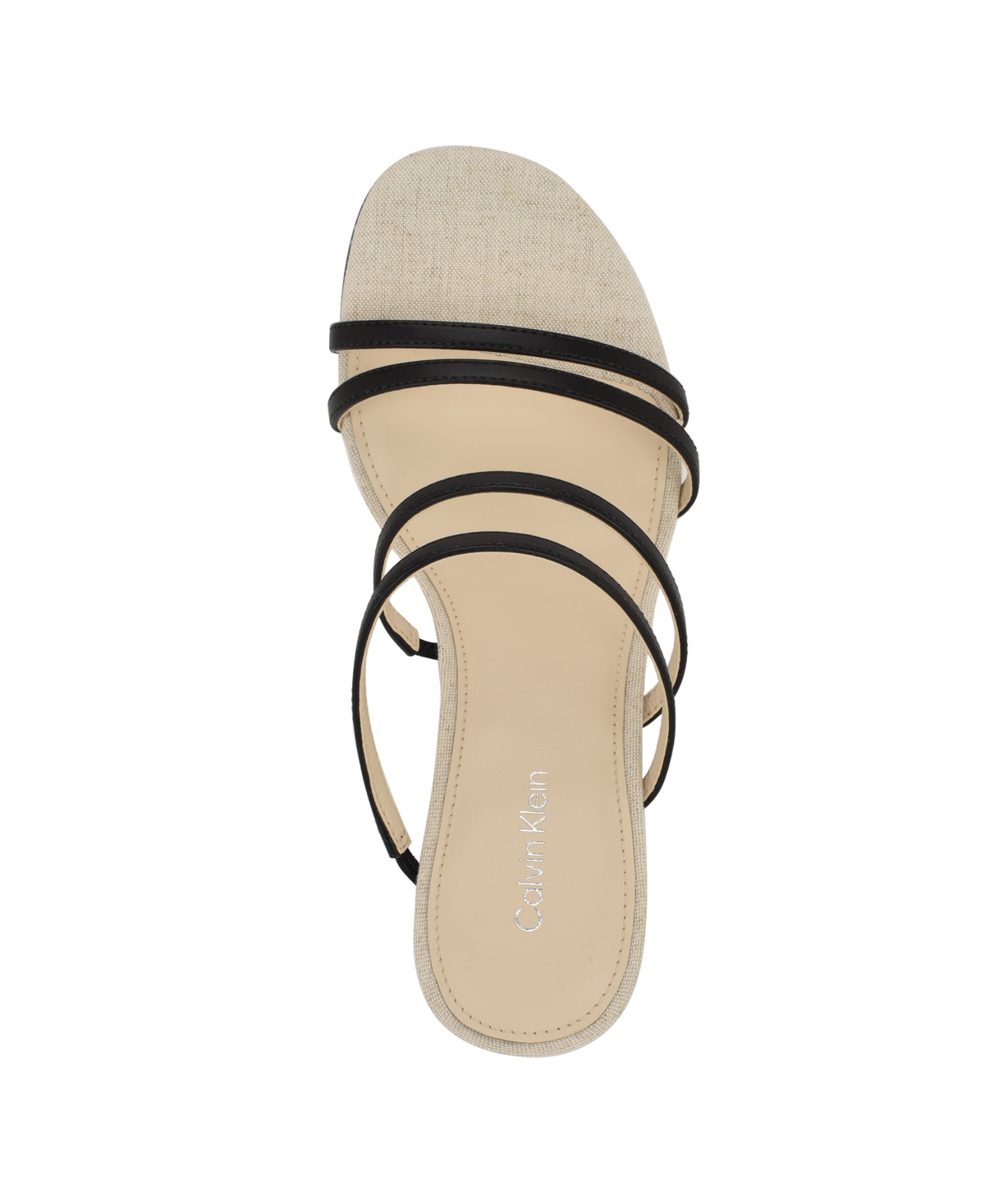 Calvin Klein Women's Jayla Strappy Tapered Heel Sandals In Black