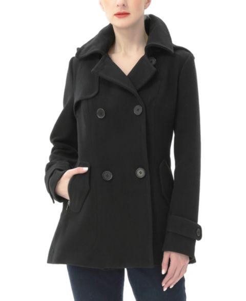 Женские куртки kimi + kai Women's Mira Wool Blend Hooded Pea Coat