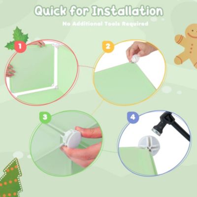 12-Cube Kids Wardrobe Baby Dresser Bedroom Armoire Clothes Hanging Closet with Doors