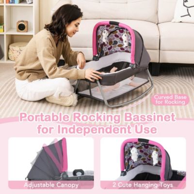 Boys 4 in 1 Convertible Portable Playard Newborn Napper