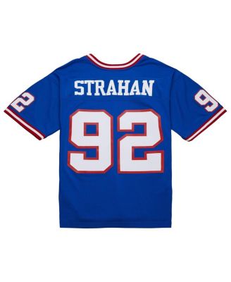 Men's Michael Strahan Royal New York Giants Big Tall 1993 Retired Player Replica Jersey