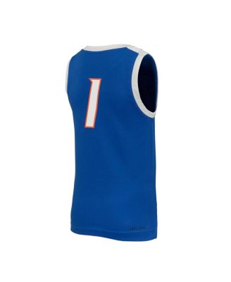 Big Boys and Girls 1 Royal Boise State Broncos Replica Basketball Jersey