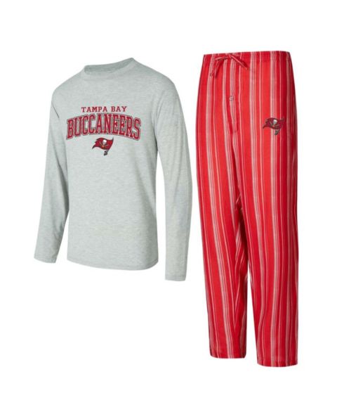 Мужские пижамы Concepts Sport Tampa Bay Buccaneers Petition Long Sleeve T-Shirt Pants Sleep Set