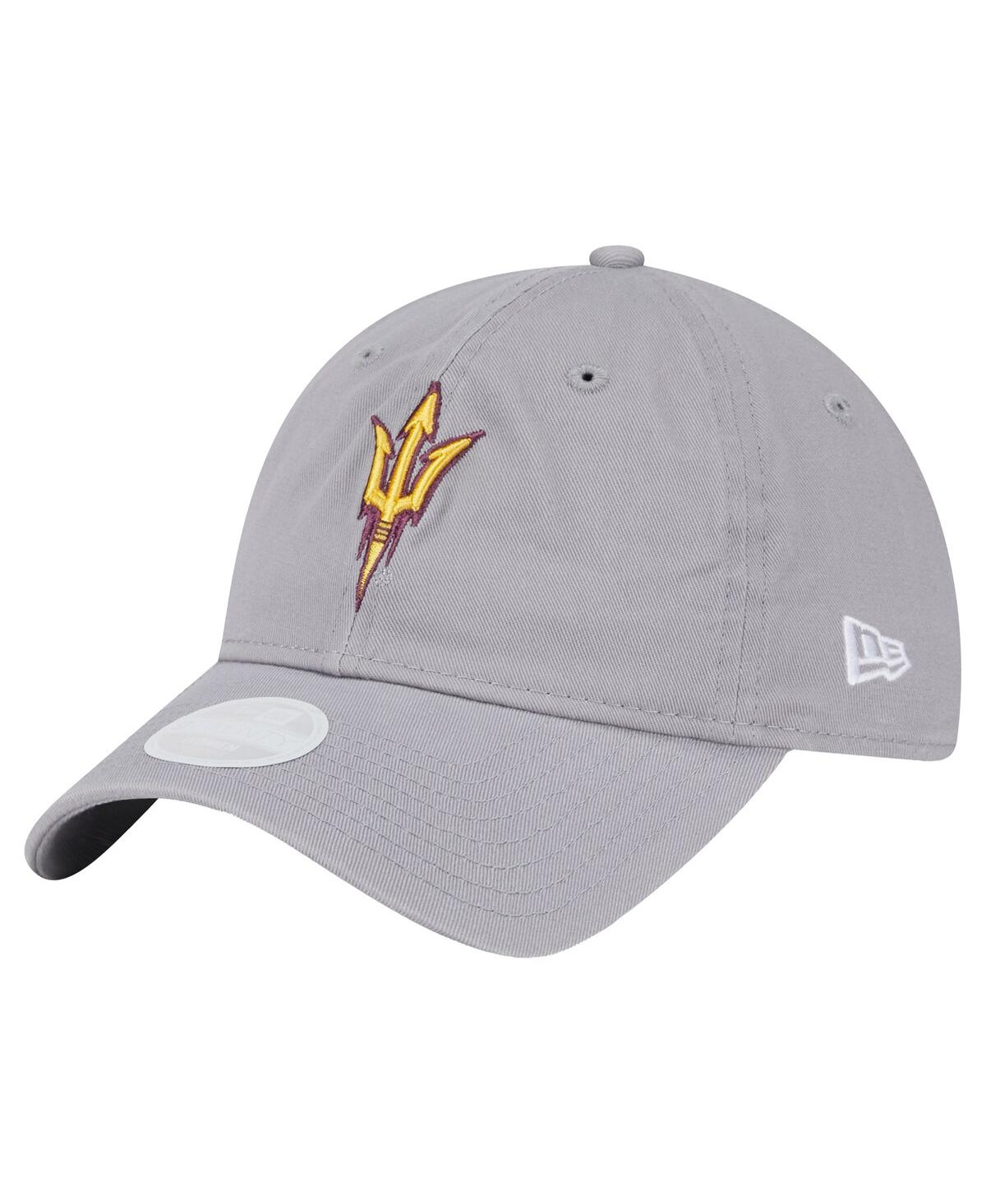 New Era Women's Gray Arizona State Sun Devils Logo 9twenty Adjustable Hat In Gray