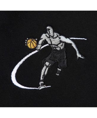 Men's M&N x AND1 Pullover Hoodie Black Pullover Hoodie