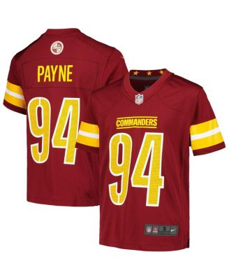 Nike - Big Boys and Girls Daron Payne Burgundy Washington Commanders Game Jersey