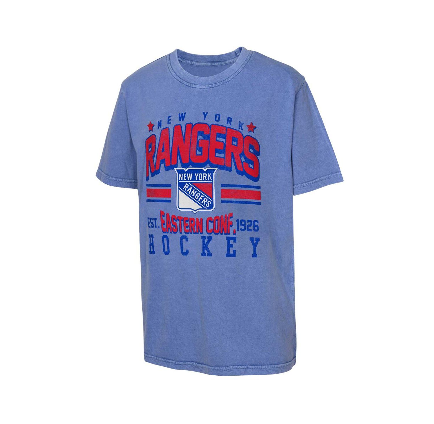 Big Boys and Girls Royal New York Rangers Sure Short T-Shirt