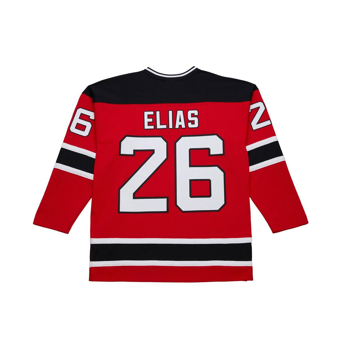 Мужское джерси Mitchell & Ness Men's Patrik Elias Red New Jersey Devils 1999-00 Power Play Jersey — фото 4