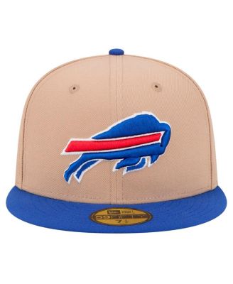 Men's Tan, Royal Buffalo Bills Logo Main 59FIFTY Fitted Hat