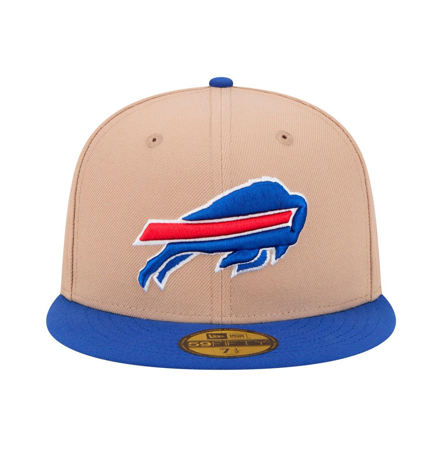 Мужская кепка New Era Tan, Royal Buffalo Bills Logo Main 59FIFTY Fitted Hat — фото 2