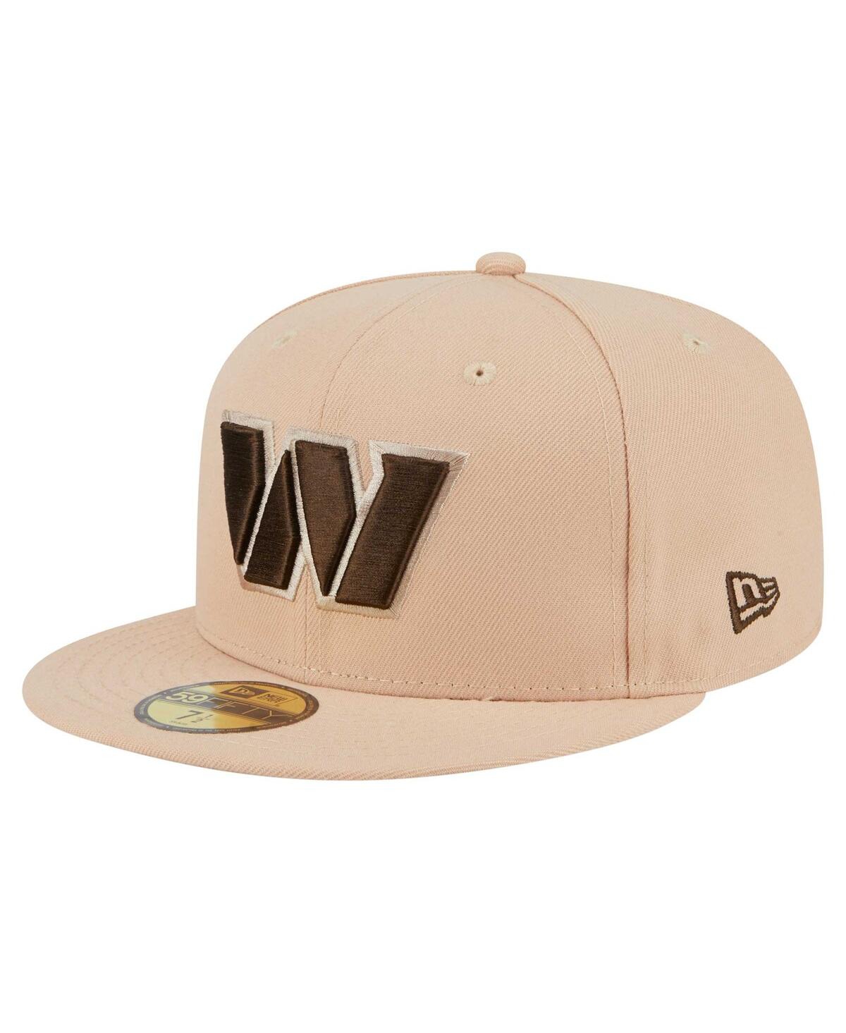 New Era Men's Tan Washington Commanders Candied Pecan 59FIFTY Fitted Hat