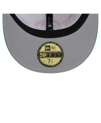 Men's Cream/Aqua Miami Dolphins Throwback Corduroy 59FIFTY Fitted Hat