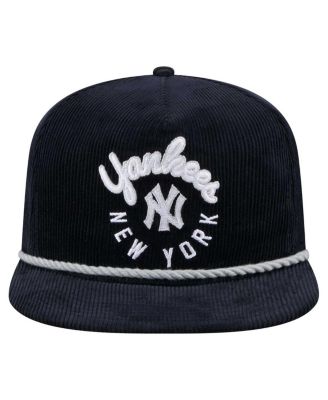 Men's Navy New York Yankees Full Circle Corduroy&nbsp;Golfer Adjustable Hat