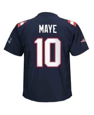 Baby Boys and Girls Drake Maye Navy New England Patriots Team Player Game Jersey