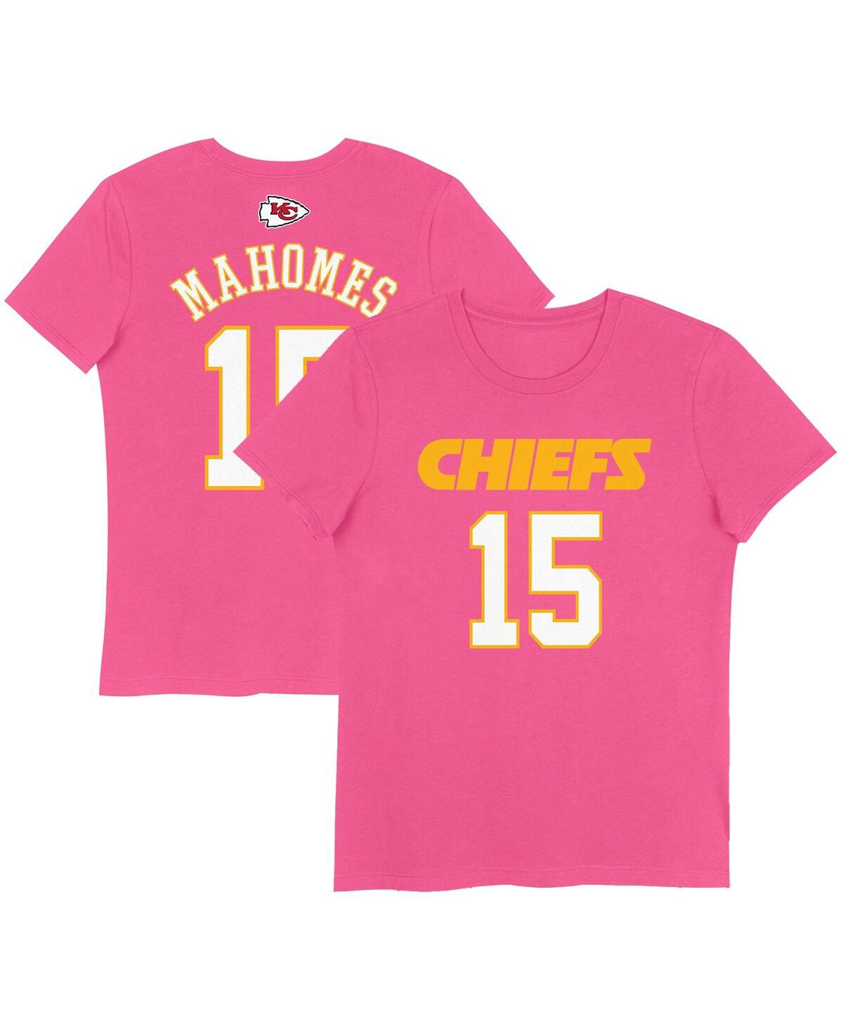 Nike Big Girls Patrick Mahomes Pink Kansas City Chiefs Player Name Number T-shirt In Pink