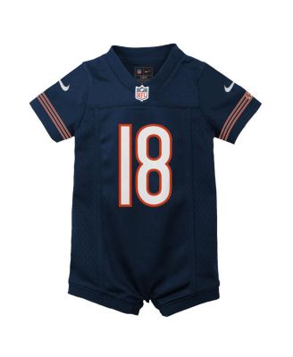 Big Boys and Girls Caleb Williams Navy Chicago Bears Game Romper Jersey