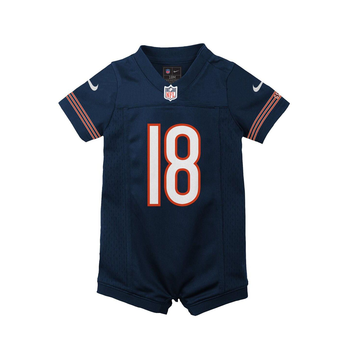 Детский комбинезон Nike Caleb Williams Navy Chicago Bears Game Romper Jersey — фото 2