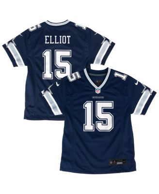 Nike - Big Boys and Girls Ezekiel Elliott Navy Dallas Cowboys Game Jersey