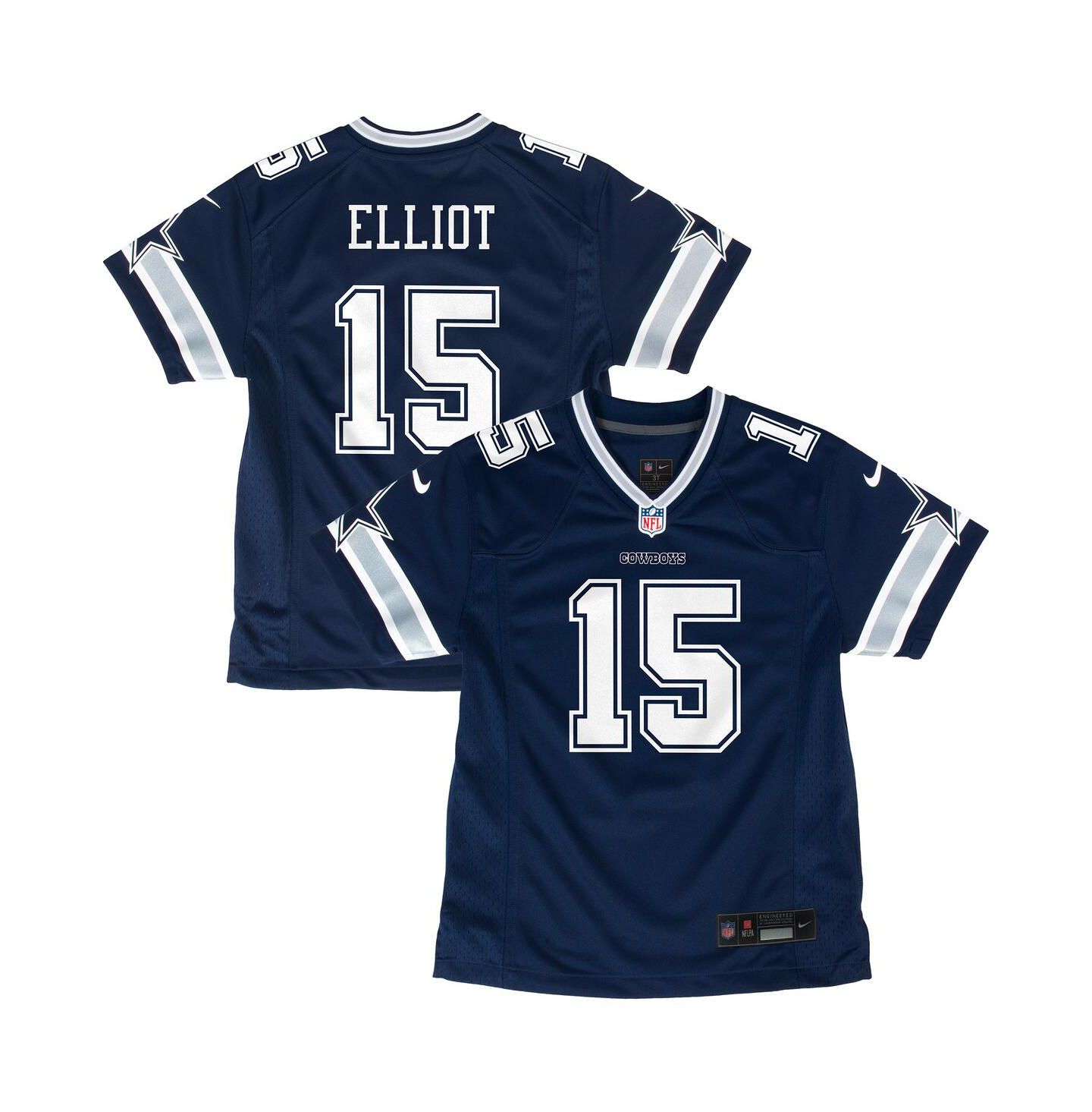 Детское джерси Nike Ezekiel Elliott Dallas Cowboys Game, цвет тёмно-синий — фото 1
