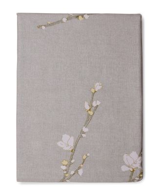 by Hugo Boss Almond Flowers 300 Thread Count Cotton Flat Sheet, King