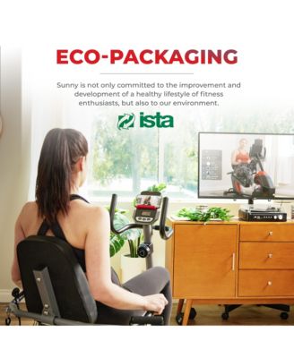 Performance Interactive Series Recumbent Exercise Bike with SunnyFit App Connectivity