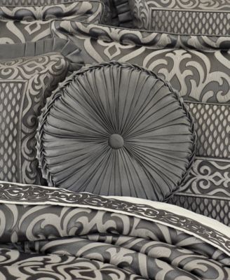 J Queen New York Bolero Tufted Decorative Pillow, 15" Round 
