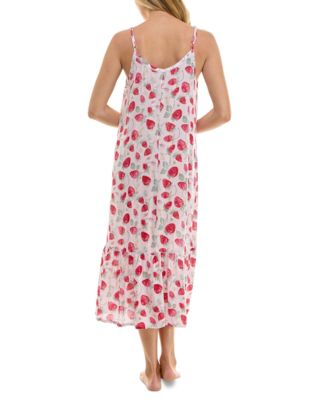 Women's Printed Tiered Hem Nightgown