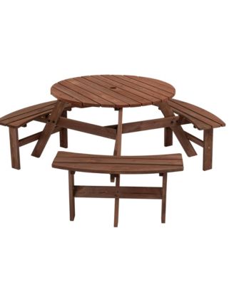 6-Person Outdoor Picnic Table for Comfortable and Stylish Outdoor Dining