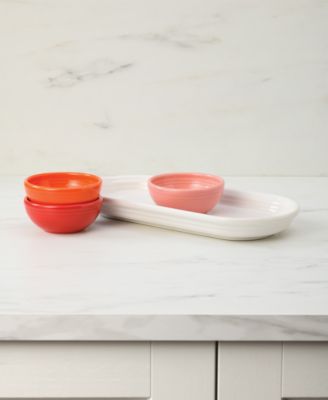 Sunset Horizon Mixed Colors 4-Piece Condiment Set