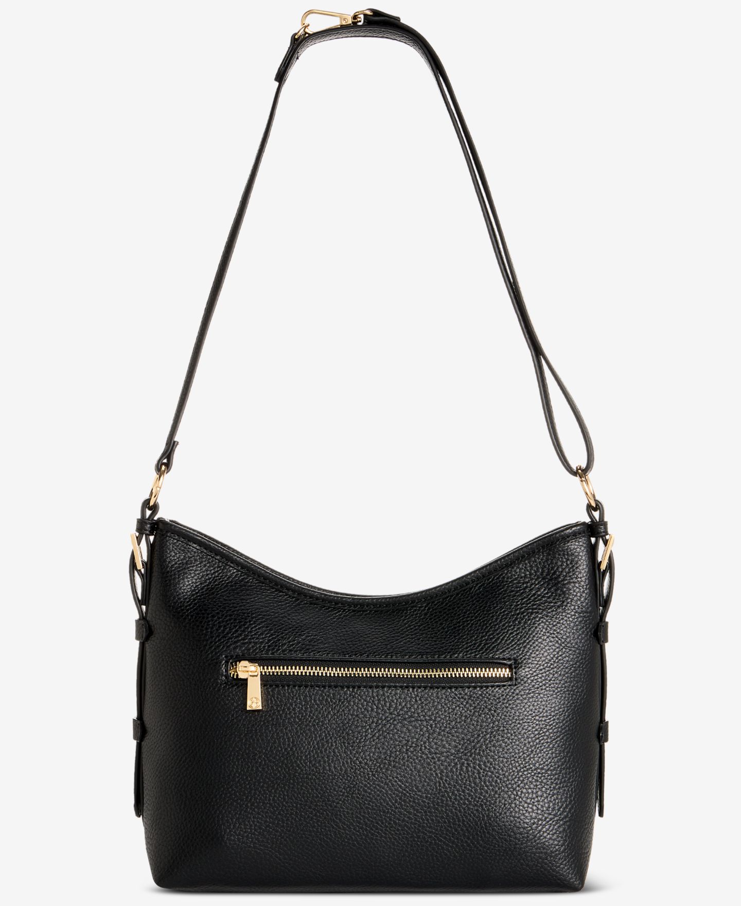 Женская сумка Giani Bernini Pebble Soft Medium Shoulder, цвет: Чёрный — фото 5