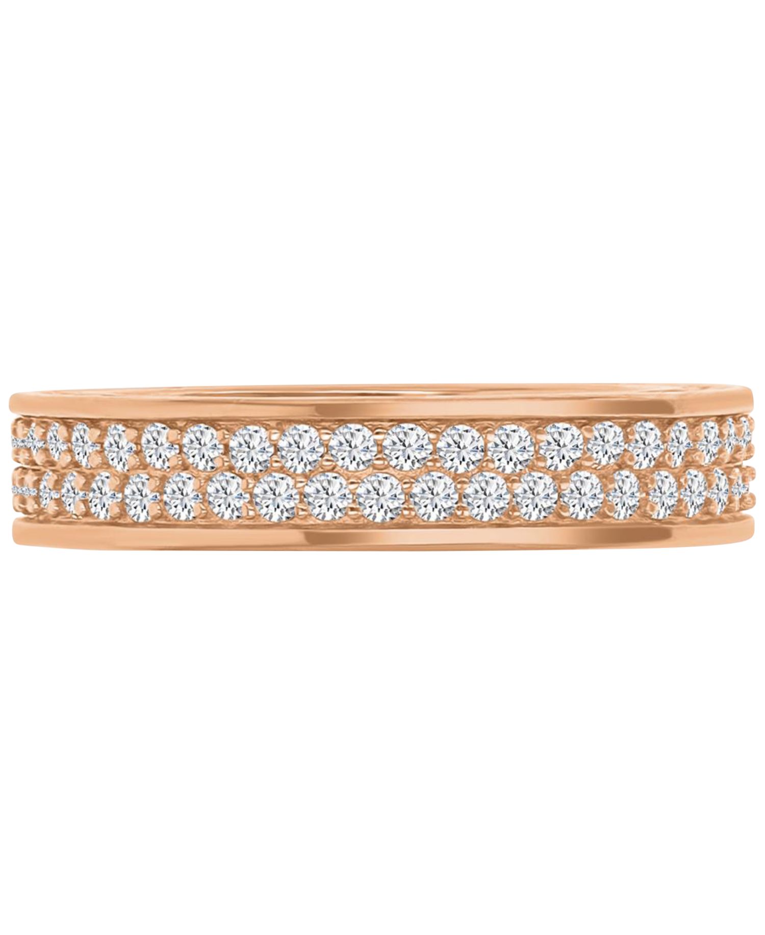 Cubic Zirconia Eternity Ring (1-7/8 ct. t.w.) in 14k Rose Gold-Plated Sterling Silver