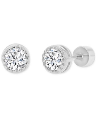 Cubic Zirconia Stud Earrings (3/8 ct. t.w.) in 14k Gold-Plated Sterling Silver